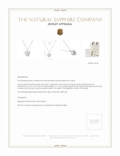 0.02 Ct. White Sapphire Solitaire Pendant, Silver Appraisal