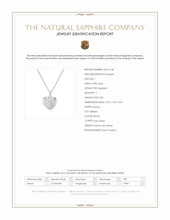 0.02 Ct. White Sapphire Solitaire Pendant, Silver Scan Report