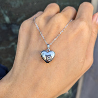 0.02 Ct. White Sapphire Solitaire Pendant, Silver Life Style