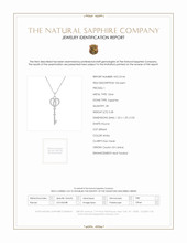 0.28 Ct. White Sapphire Accent Stones Pendant, Silver Scan Report