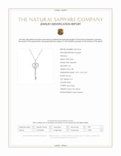 0.28 Ct. White Sapphire Accent Stones Pendant, Silver Scan Report