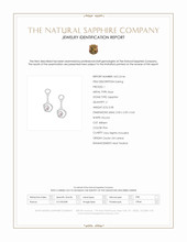 0.08 Ct.Tw.Total Carat Weight Pink Sapphire Drops Earrings, Silver Scan Report