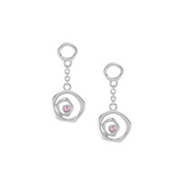 0.08 Ct.Tw. Sapphire Silver earring