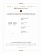 0.71 Ct. Pink Sapphire Solitaire Cufflink, Silver Scan Report