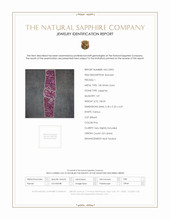 148.03 Ct.Tw.Total Carat Weight Sapphire Natural Diamond Accent Stones Bracelet, 18K White Gold Scan Report