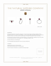 1.24 Ct. Purplish Pink Sapphire and Natural Diamond Pave Ring, 14K White Gold Appraisal