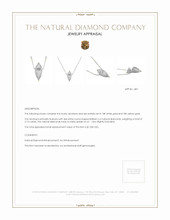 2.15 Ct. Natural Diamond Antique Style Necklace, 18K White & Yellow Appraisal