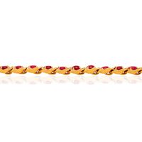 18.36 Ct.Tw. Ruby Antique Style Bracelet, 18K Yellow Gold Image