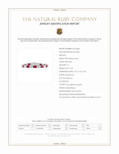 12.69 Ct.Tw.Total Carat Weight Ruby and Natural Diamond Tennis/Line Bracelet, Platinum 950 Scan Report
