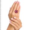 45.62 Ct. Ruby and Diamond Ring, 18K White Yellow Image