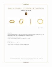 1.60 Ct. White Sapphire Pave Ring, 14K Yellow Gold Appraisal