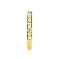 1.60 Ct. White Sapphire Pave Ring, 14K Yellow Gold Image