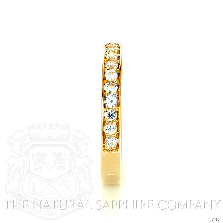 1.60 Ct. White Sapphire Pave Ring, 14K Yellow Gold
