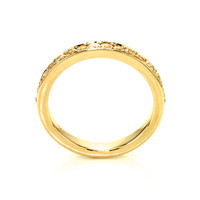 1.60 Ct. White Sapphire Pave Ring, 14K Yellow Gold Image