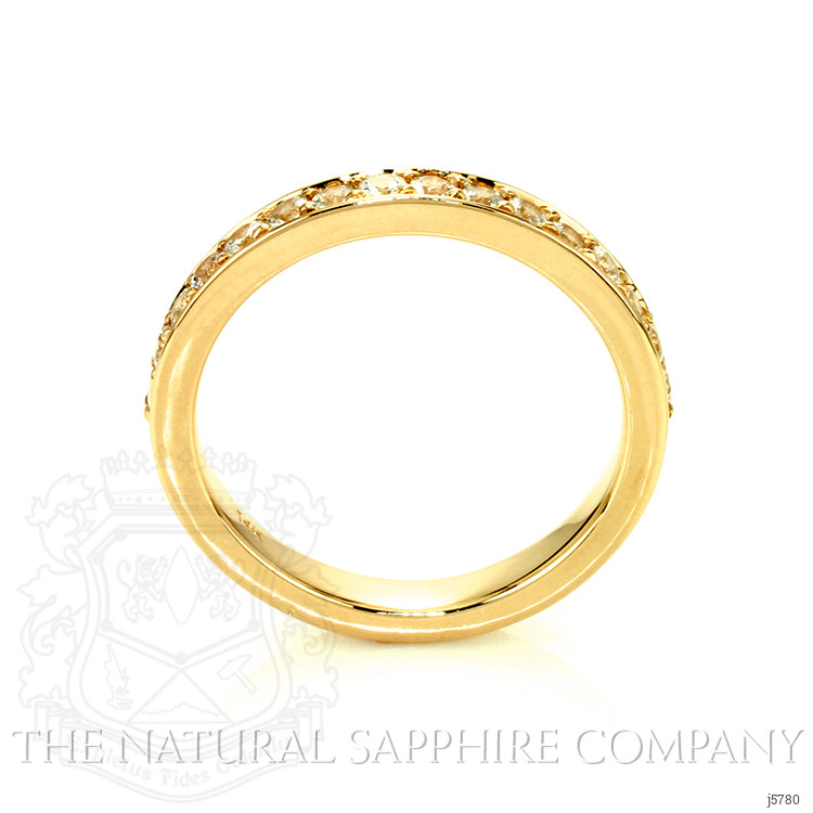 1.60 Ct. White Sapphire Pave Ring, 14K Yellow Gold