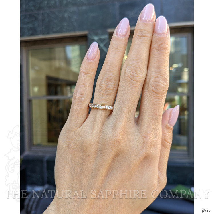 1.60 Ct. White Sapphire Pave Ring, 14K Yellow Gold