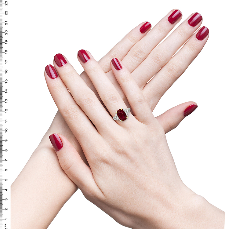 Jewelry image on model