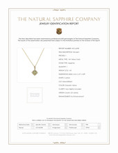 1.65 Ct. Sapphire Natural Diamond Pave Pendant, 14K Yellow Gold Scan Report