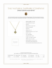 1.65 Ct. Greenish Yellow Sapphire and Natural Diamond Pave Pendant, 14K Yellow Gold Scan Report