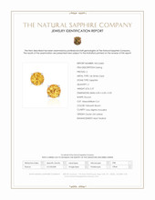 2.37 Ct.Tw.Total Carat Weight Yellowish Brown Sapphire Studs Earrings, 14K White Gold Scan Report