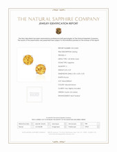 2.37 Ct.Tw. Yellowish Brown Sapphire Studs Earrings, 14K White Gold Scan Report