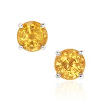 2.37 Ct.Tw.Total Carat Weight Sapphire Studs Earrings, 14K White Gold Video
