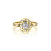 1.18 Ct. Sapphire Natural Diamond Antique Style Ring, 18K Yellow Gold Video