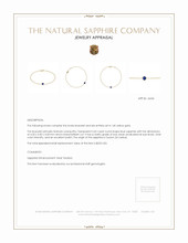 0.45 Ct.Tw. Blue Sapphire Bezel Bracelet, 14K Yellow Gold Appraisal