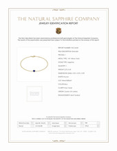 0.45 Ct.Tw. Blue Sapphire Bezel Bracelet, 14K Yellow Gold Scan Report