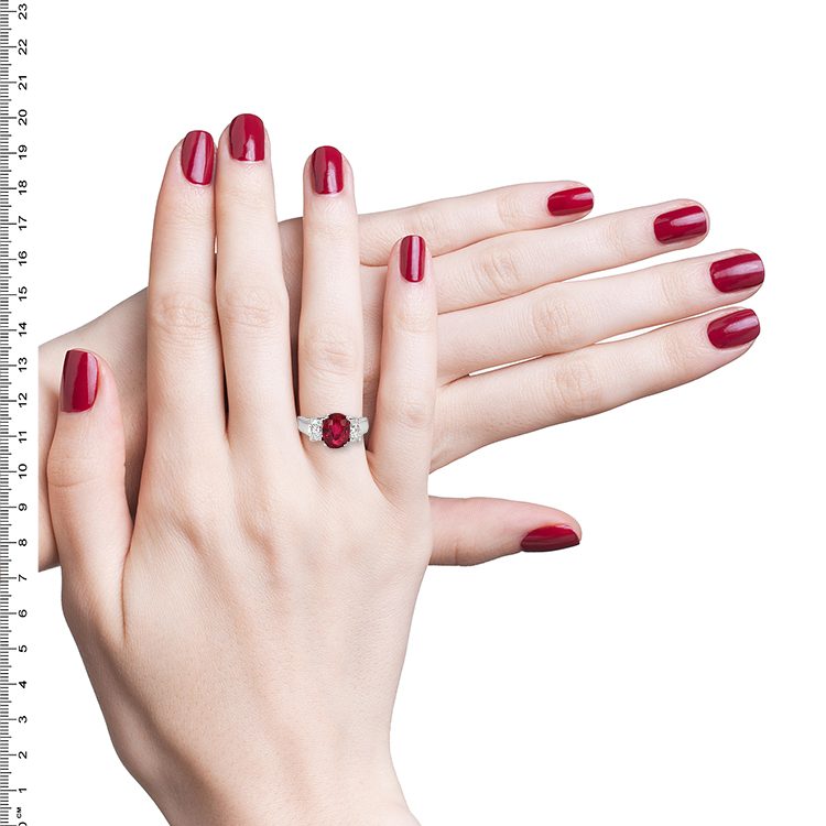 Jewelry image on model