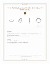 1.13 Ct. White Sapphire Accent Stones Ring, 14K White Gold Appraisal