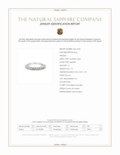 1.13 Ct. White Sapphire Accent Stones Ring, 14K White Gold Scan Report