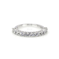 1.13 Ct. White Sapphire Accent Stones Ring, 14K White Gold Video