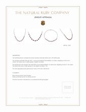 4.51 Ct. Ruby Natural Diamond Necklace, 18K White Gold Appraisal