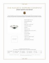 0.65 Ct. Sapphire Antique Style Ring, 14K White Gold Scan Report