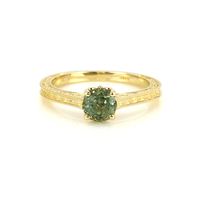 1.26 Ct. Sapphire Antique Style Ring, 14K Yellow Gold Video