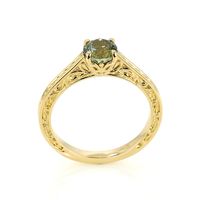 1.26 Ct. Sapphire Antique Style Ring, 14K Yellow Gold Image