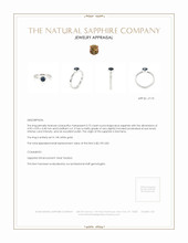 0.72 Ct. Blue Sapphire Bezel Ring, 14K White Gold Appraisal