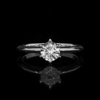 0.65 Ct. Sapphire Solitaire Ring, 14K White Gold Video