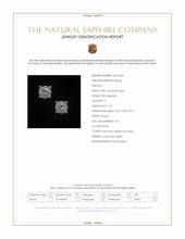 1.10 Ct.Tw.Total Carat Weight White Sapphire Studs Earrings, 14K White Gold Scan Report