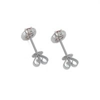 0.50 Ct.Tw.Total Carat Weight Sapphire Sapphire Pave Earrings, 14K White Gold Image