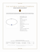 0.45 Ct.Tw.Total Carat Weight Blue Sapphire Bezel Bracelet, 14K White Gold Scan Report