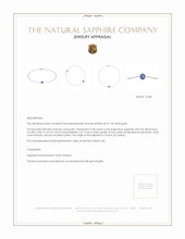 0.30 Ct.Tw. Blue Sapphire Bezel Bracelet, 14K White Gold Appraisal