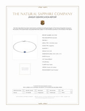 0.30 Ct.Tw. Blue Sapphire Bezel Bracelet, 14K White Gold Scan Report