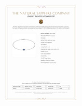 0.30 Ct.Tw. Blue Sapphire Bezel Bracelet, 14K White Gold Scan Report