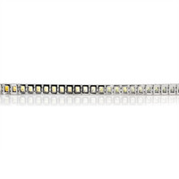 7.68 Ct.Tw. Multi Color Sapphire Tennis/Riviere Bracelet, 14K White Gold Image