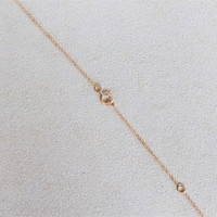 0.42 Ct. Pink Sapphire Bezel Necklace, 14K Rose Gold Life Style
