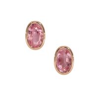 0.50 Ct.Tw.Total Carat Weight Sapphire Studs Earrings, 14K Rose Gold Video