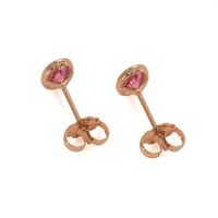 0.50 Ct.Tw. Pink Sapphire Studs Earrings, 14K Rose Gold Image