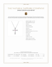 0.05 Ct. Pink Sapphire Solitaire Pendant, Silver Scan Report